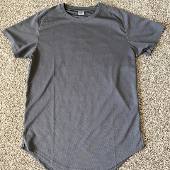 Men grey short sleeve tee shirt Size Large - Picture 2 of 6